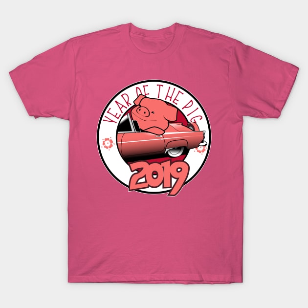 Year of the Pig 2019 T-Shirt by Spikeani